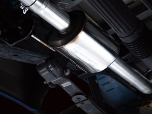 Ford F150 Performance Exhaust - Dual Side Exit - AWE Tuning - 0FG Cat Back - Diamond Black - `21-`27